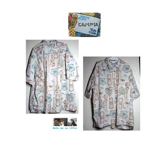 Campia Hawaiian Men's Guitar Shirt Size XXL